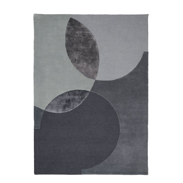 Orren Ellis Andrica Abstract Handwoven Gray Area Rug Wayfair